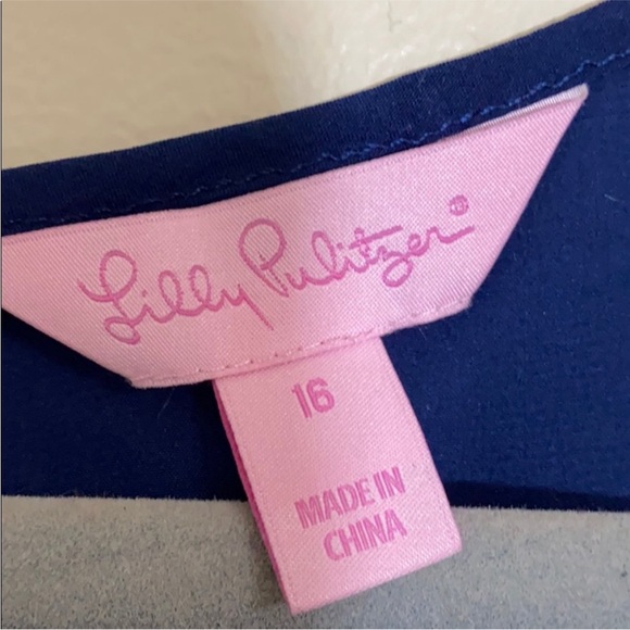 NWT ROSALIA LILLY PULITZER SILK DRESS SZ 16 - Picture 7 of 11